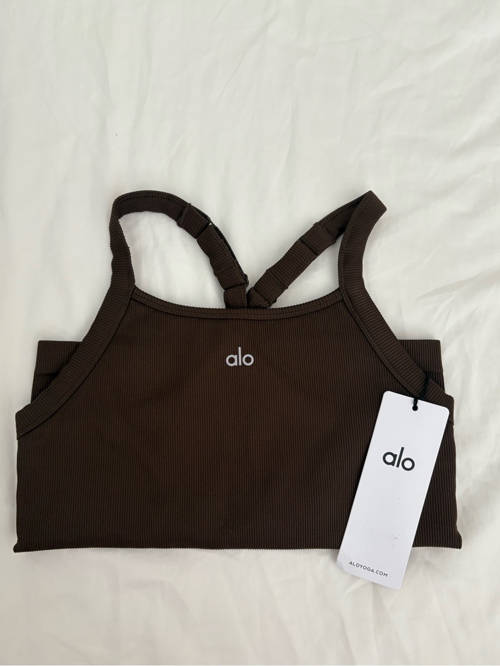 ALO Yoga Seamless Ribbed Favorite Full Length Bra
Tank - Espresso BNWT - Picture 6 of 6